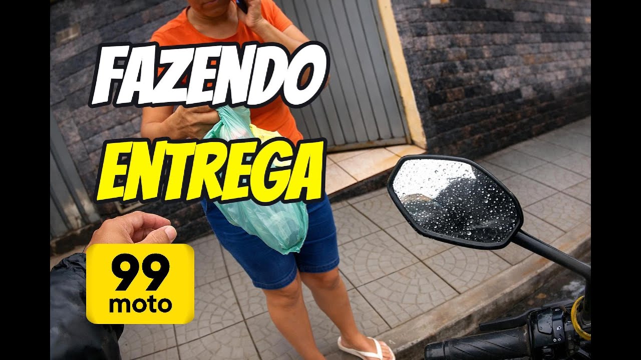 99 Moto 📦 Fazendo Entrega na Rua | Vale a Pena?