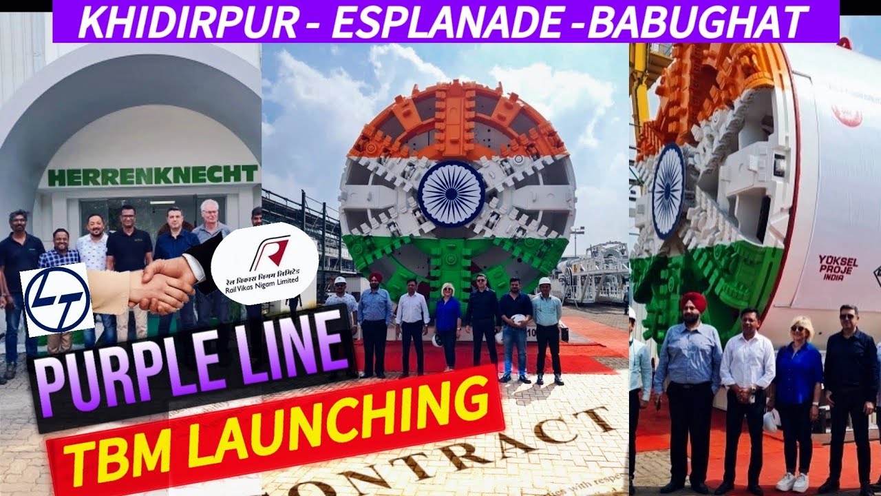 Tunnel Boring Machine Update For Kolkata Metro Purple Line | Joka - Esplanade Metro #kolkata #metro
