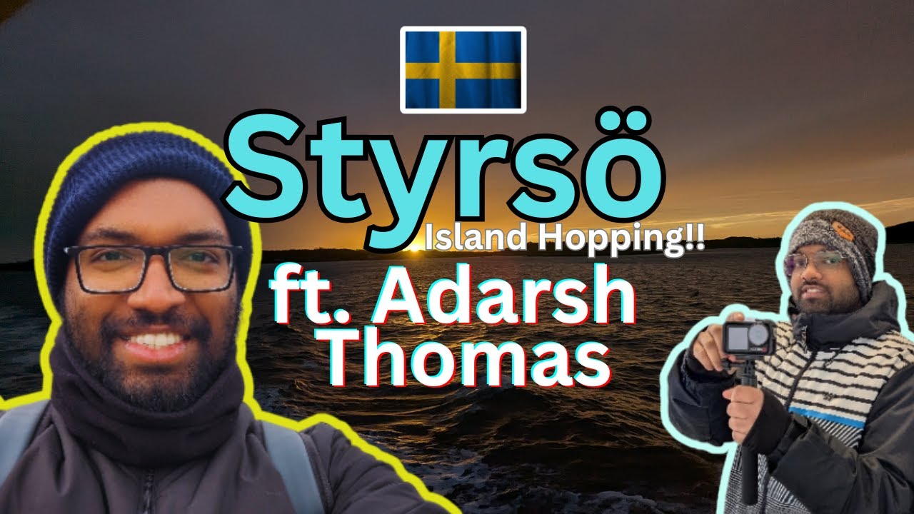 EVER SEEN A PINK SKY?! | A Day Trip to Styrsö | Gothenburg | ft. Adarsh Thomas | Vlog | Walking Tour