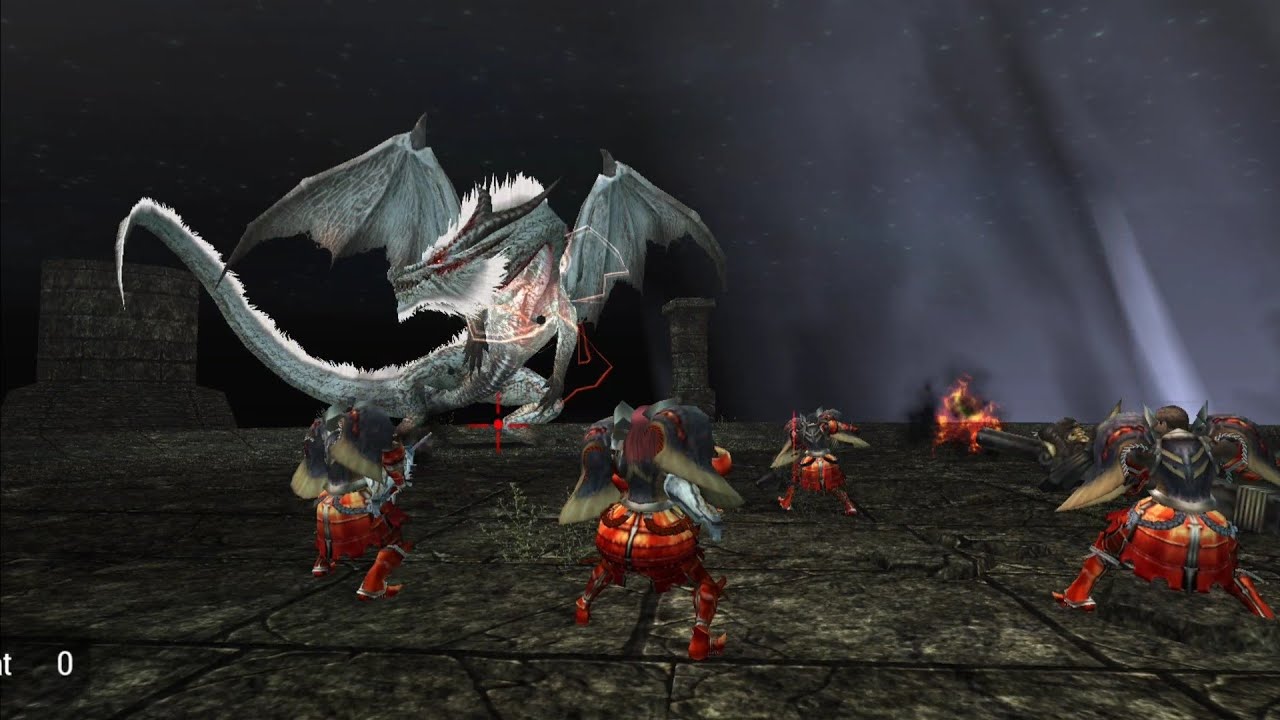 MHFU | 4x Clust Spam vs White Fatalis