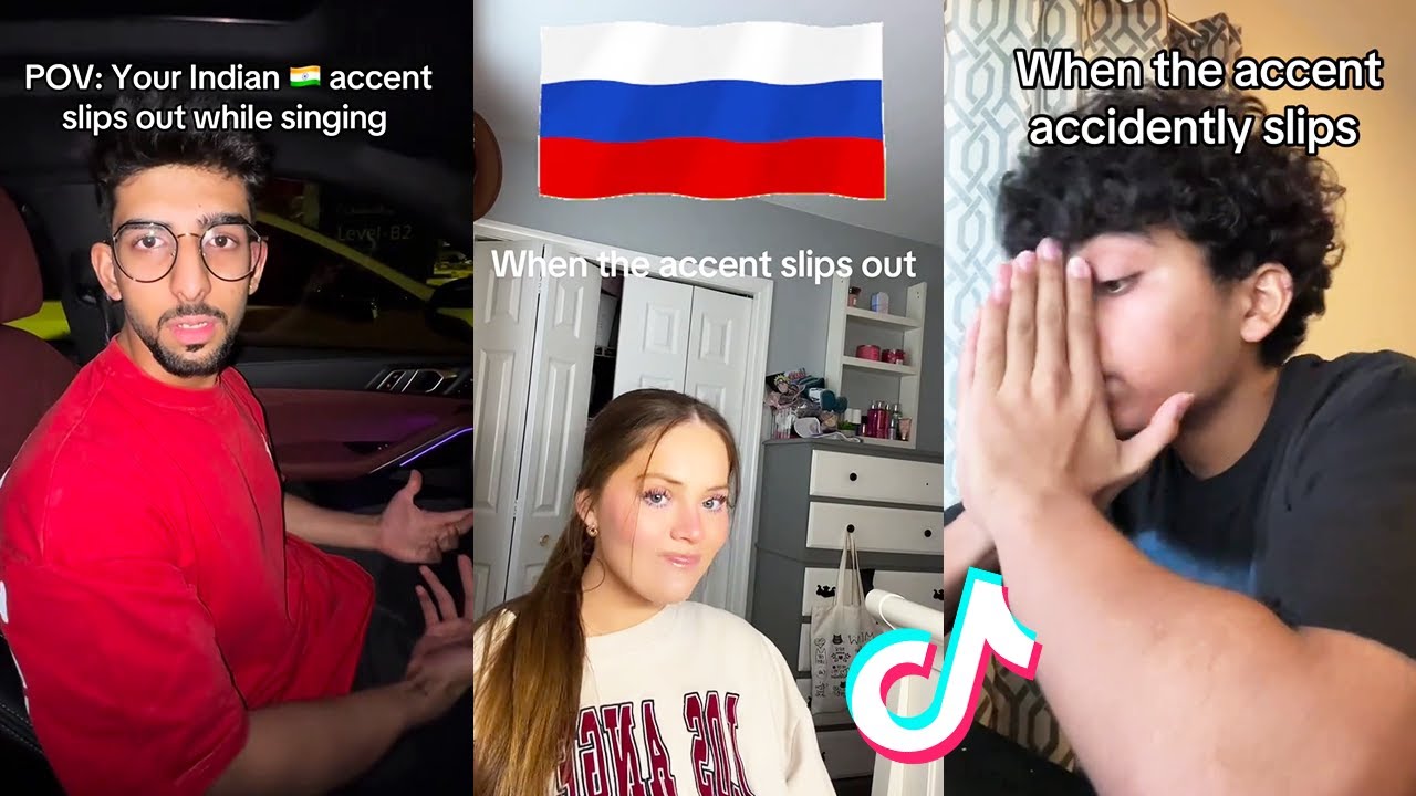 when your accent slips out tiktok compilations