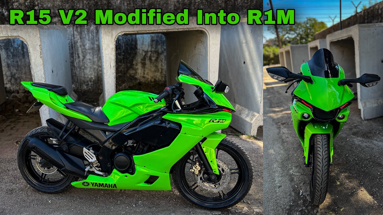Yamaha R15 V2 Modified Into R1M || Hulk 🚀🚀