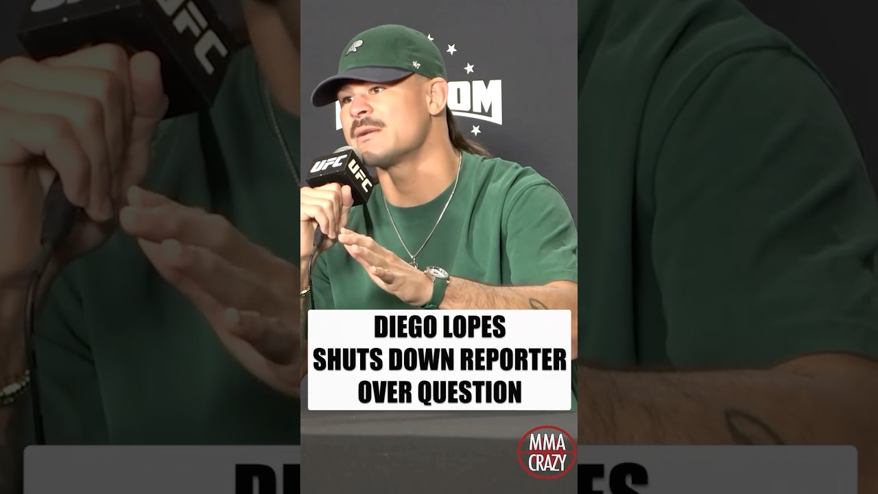 Diego Lopes SHUTS DOWN reporter over Charles Oliveira question
