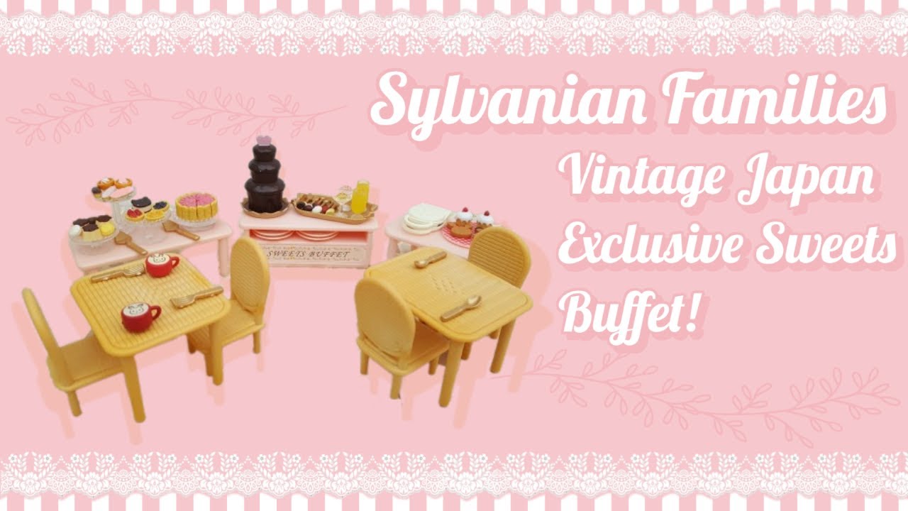 Let's Set Up the Sylvanian Families / Calico Critters Japan Exclusive Sweets Buffet Set!