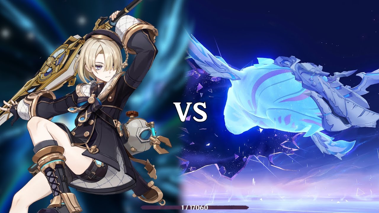 1HP Freminet VS All-Devouring Narwhal  - [Genshin Impact]