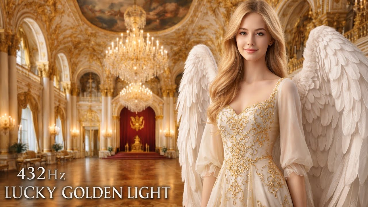 432Hz Lucky Golden Light Ep6 (1Hr) ✨ Angelic Healing & Divine Energy