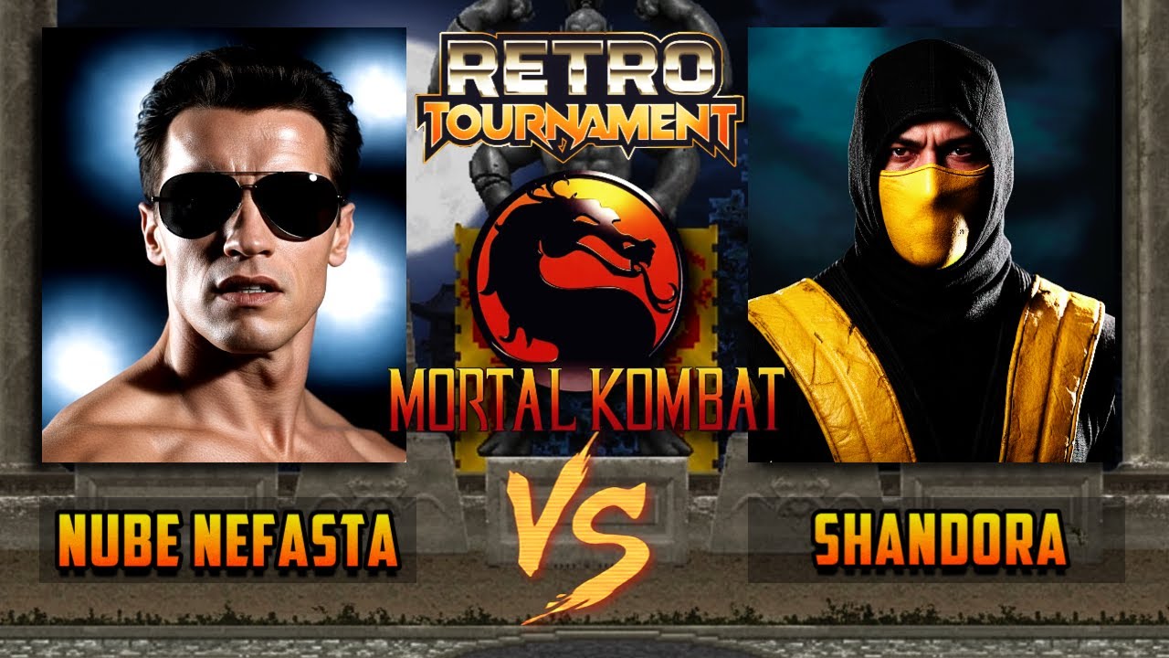 🩸​ NUBE NEFASTA vs SHANDORA | Torneo de MORTAL KOMBAT 1 (1992) | Fighcade FT2 - TOP 8