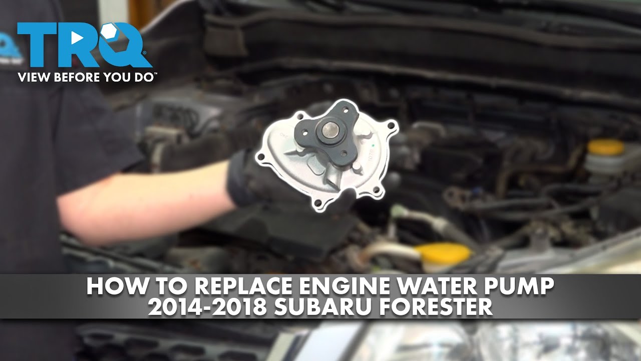 How to Replace Engine Water Pump 2014-2018 Subaru Forester