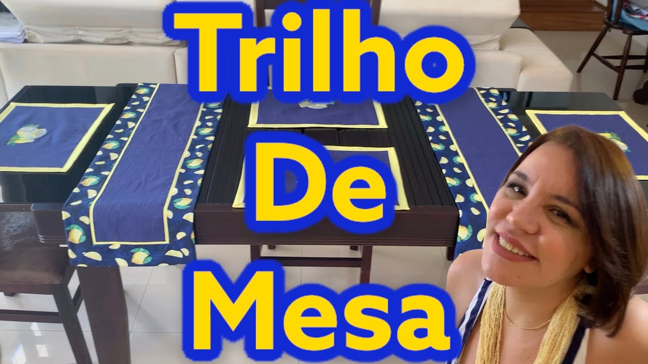 Como fazer trilho , caminho, toalha para mesa, kit mesa posta com canto mitrado.