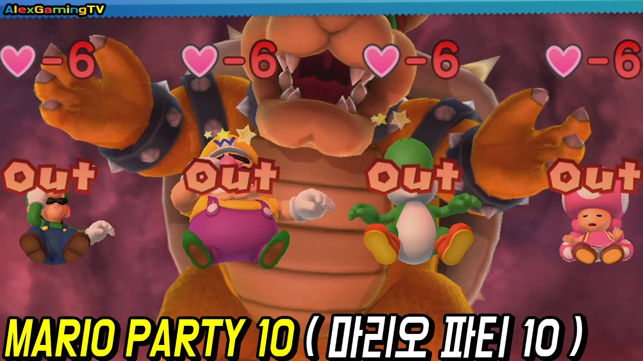 [Wii U] Mario Party 10, 마리오파티 10 ( Bowser Challenge, #74 ) | AlexGamingTV