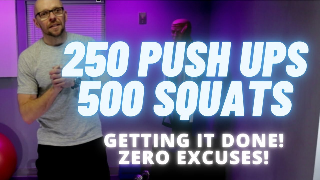 Challenging Push Up and Squat Workout | Follow Along!