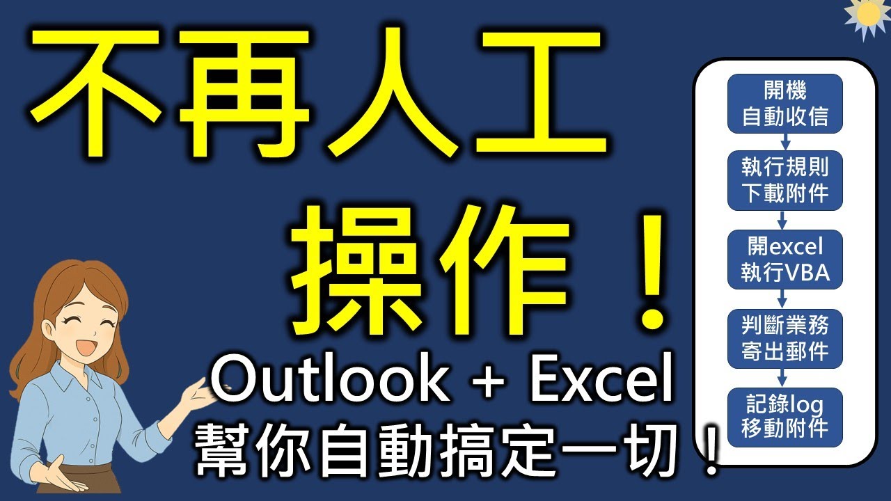 你還在手動寄信？Outlook + Excel 全自動，流程自己跑，省工又放心！