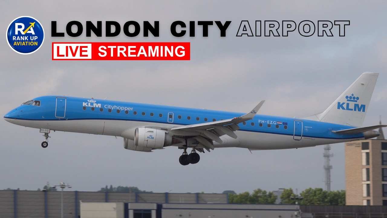 🔴MONDAY Evening LIVE at London City Airport | LCY Plane Spotting 03/08/2