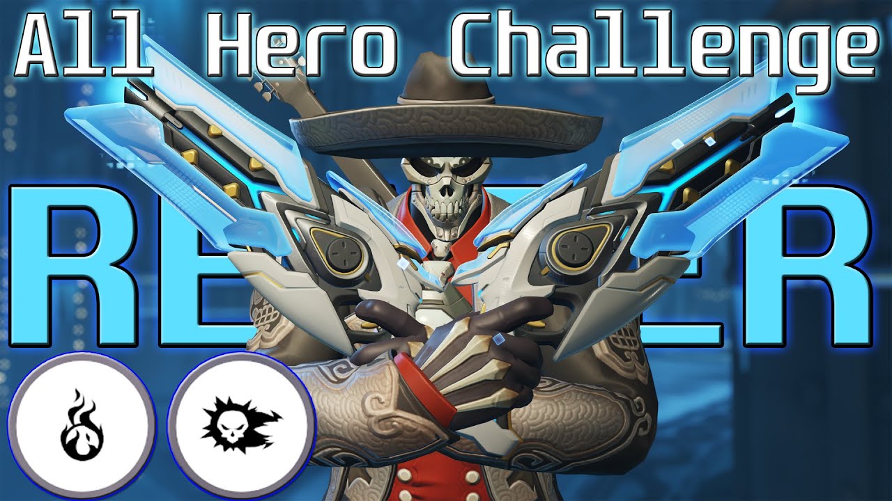 каваиха играет на Reaper | All Hero Challenge | Overwatch 2