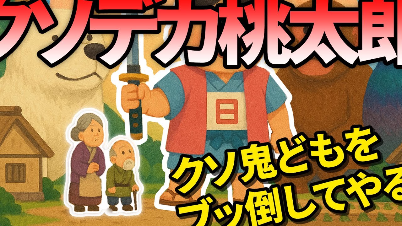 【朗読】クソデカ桃太郎【AI改変】