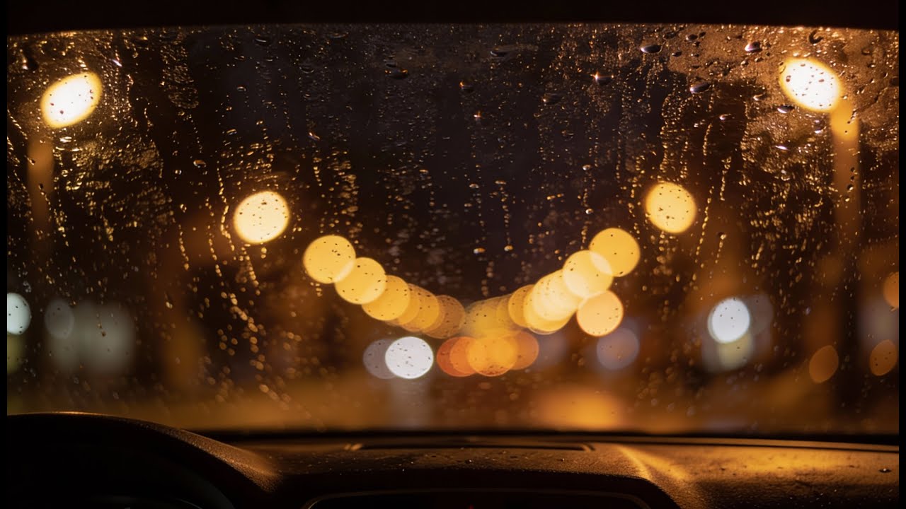 Lluvia en Coche 8H — Dormir Profundo (Sin Música)