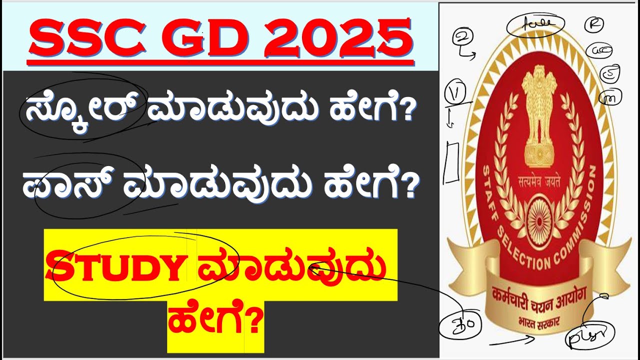 ssc gd 2025 kannada|ssc gd score|ssc gd gk kannad|ssc gd maths kannada|ssc gd grammar kannada|sscgd