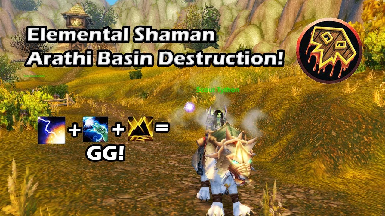 Elemental Shaman Arathi Basin Gameplay! ⚡ | WoW Classic Era PVP PTR