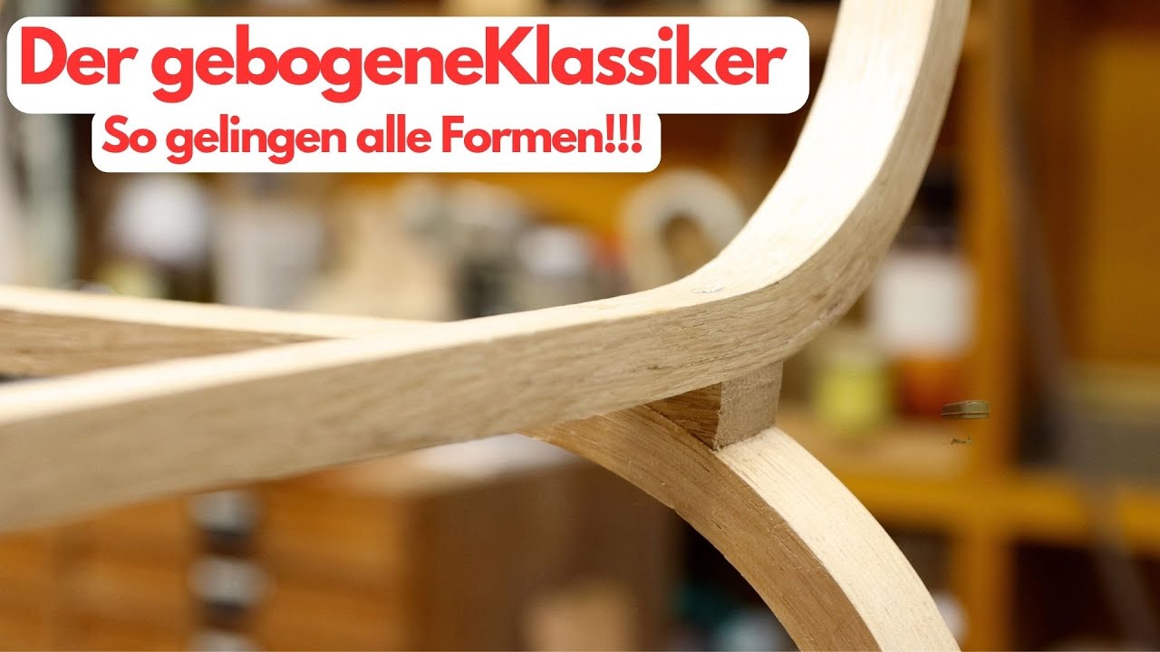 Die beste Technik - gebogener Designklassiker in Holz / Formenbau mit  Oberfräse