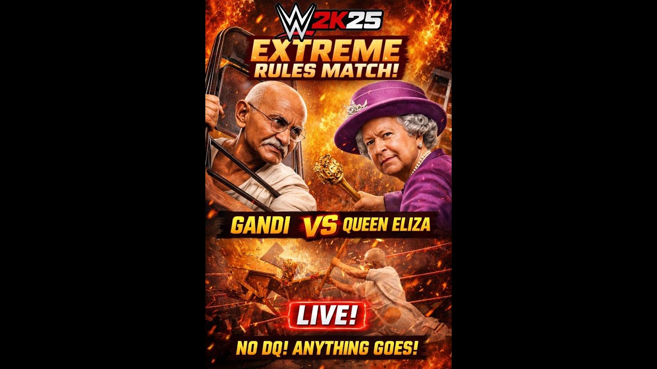 🔴GandiX vs Queen Eliza | Extreme Rules Match | WWE 2K25 Dream Face Off LIVE 🔥 🔥
