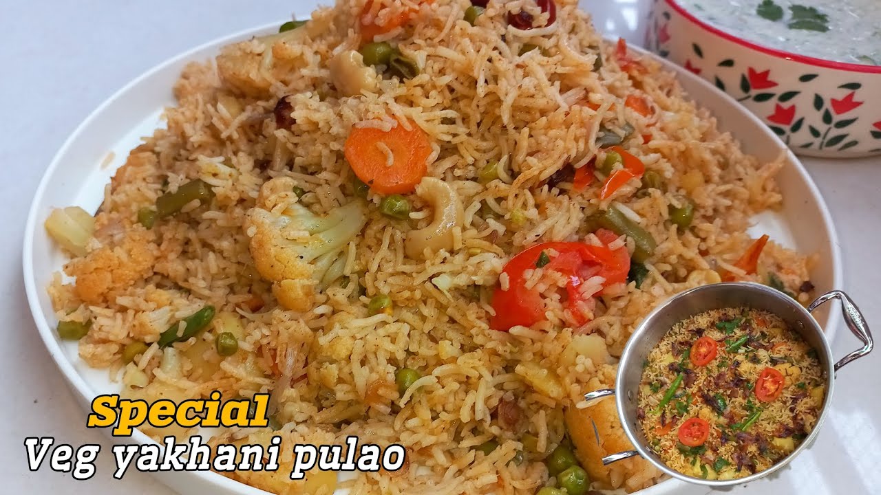 100% वेज यखनी पुलाव रेसिपी 😋 || Biryani bhi iske aage fiki lagegi | vegetable pulao..#ytshorts 