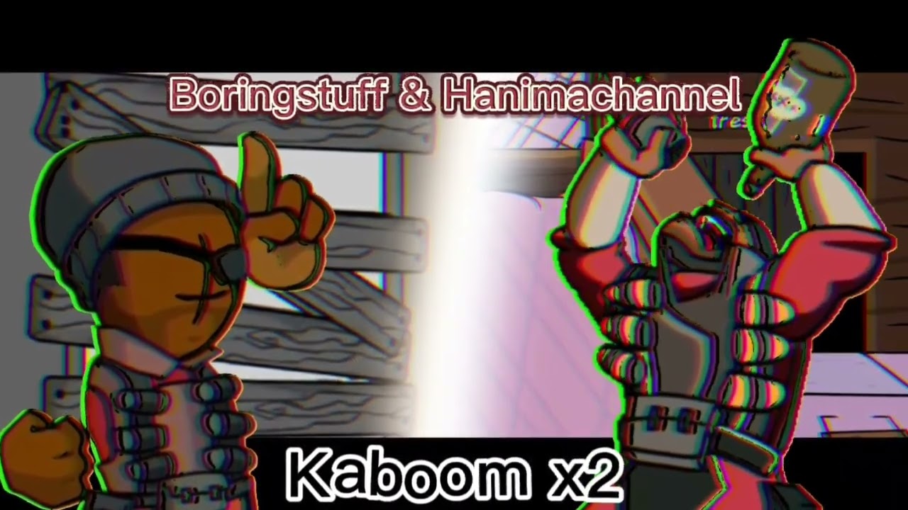 (demoman grunt and demoman sing kaboom) kaboom x2