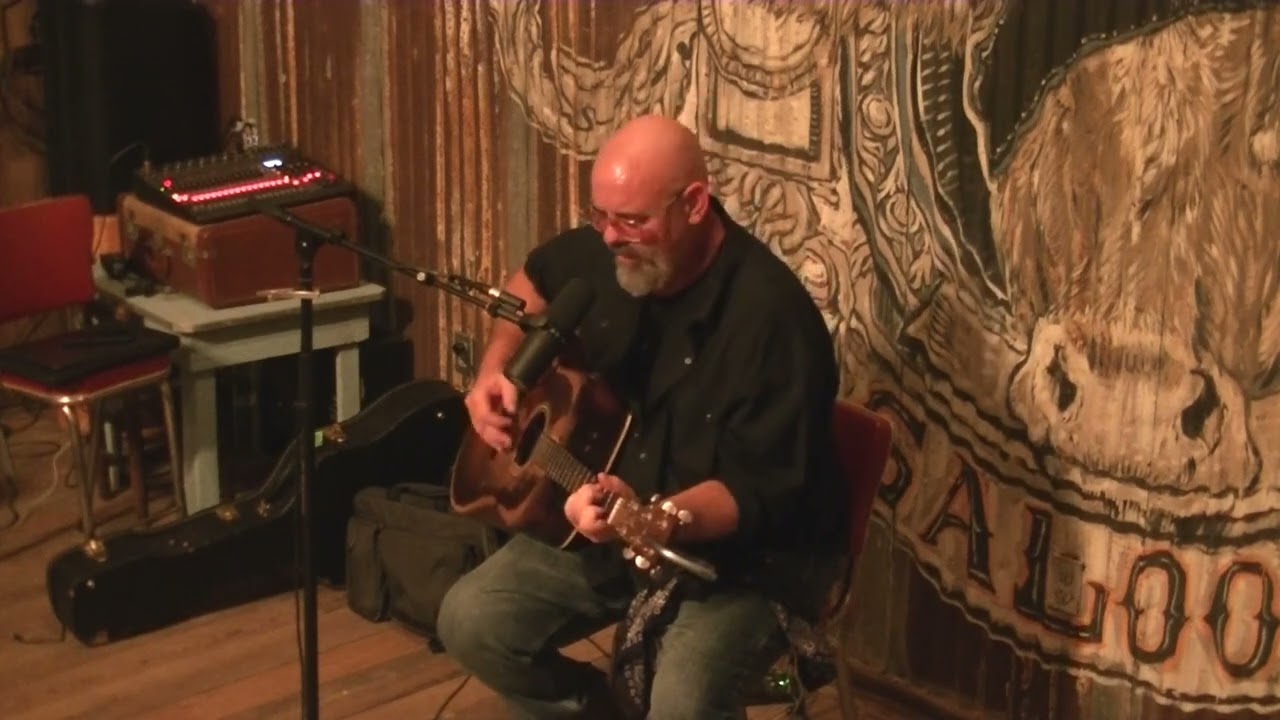 Tom McElvain at the One Eyed Cow Salloon in Burnet Texas.