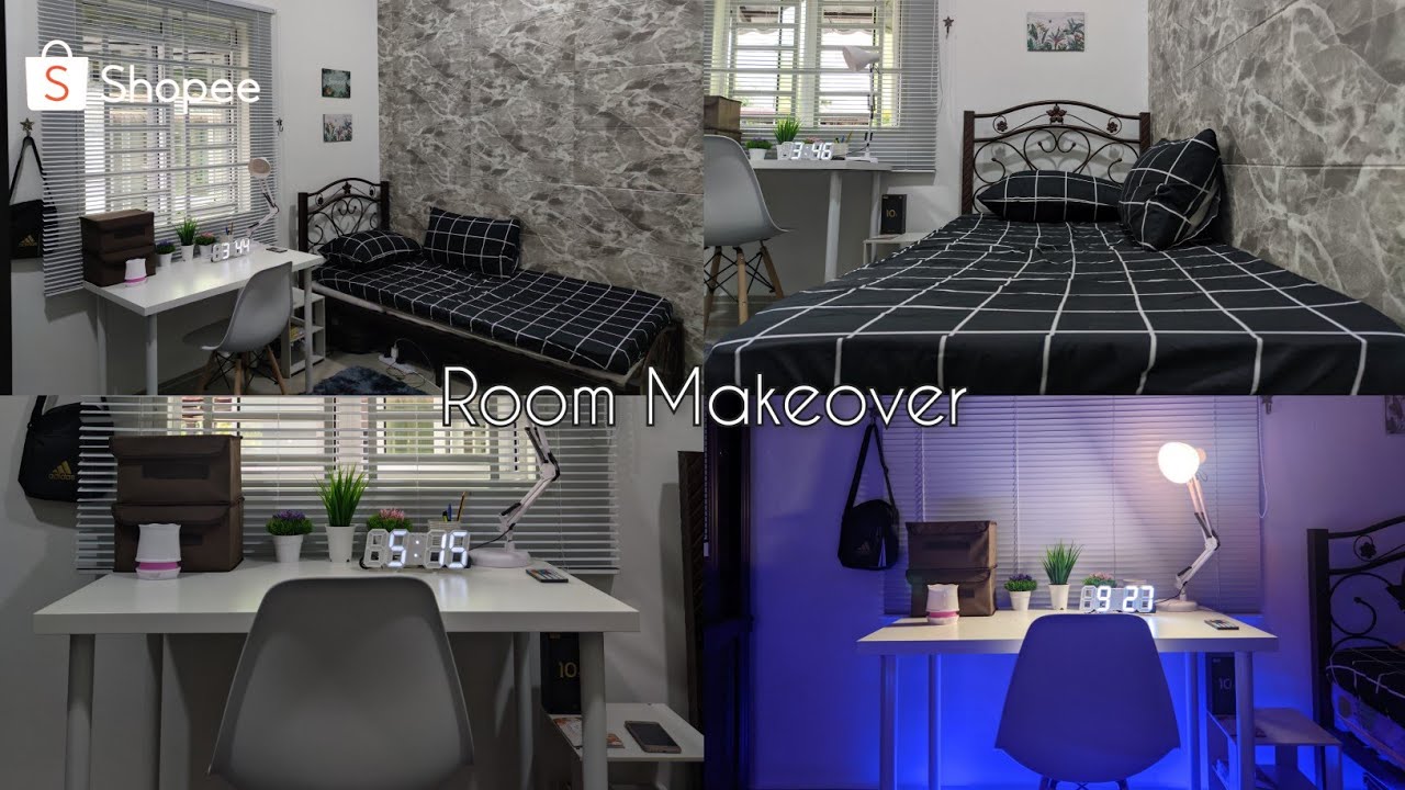 Small Room Makeover Malaysia || Aesthetic || Shopee ✨