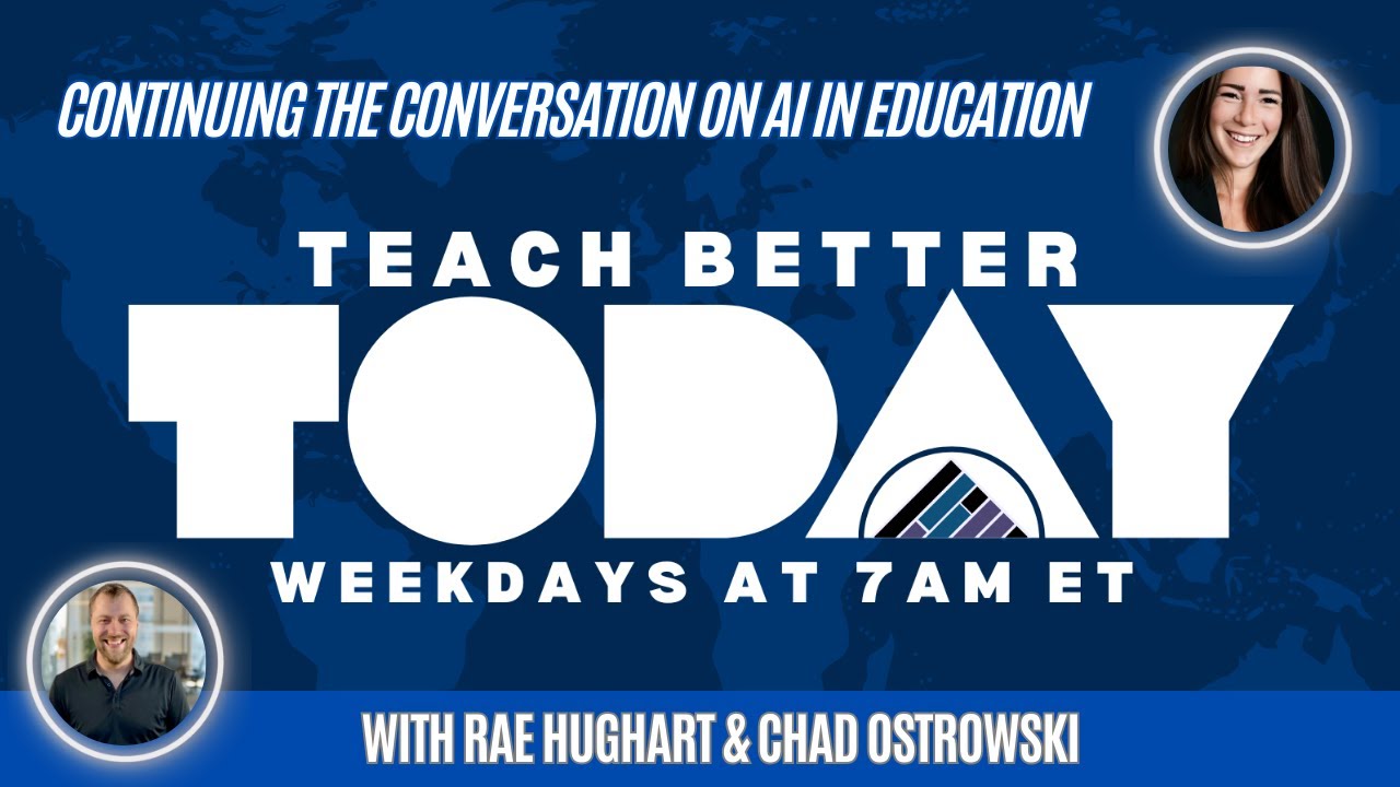 Continuing the conversation on AI in education with Chad Ostrowski.