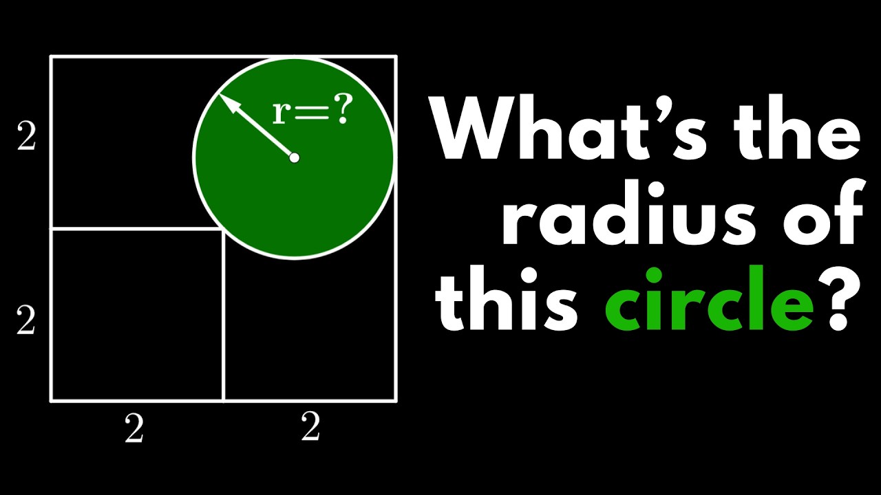 Can you solve the radius of the circle? [GEOMETRY PUZZLE]