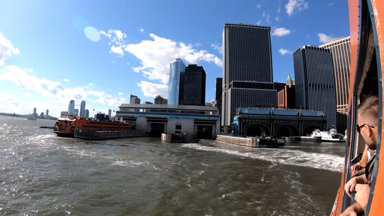 ⁴ᴷ⁶⁰ Staten Island Ferry Ride : Financial District to Staten Island Empire Outlets (June 14, 2019)