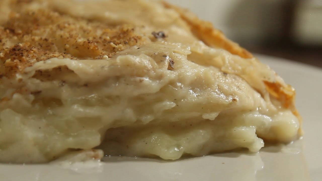 🥔 MILHOJAS de PAPA - SALSA BLANCA de MANÍ 🥜 (scalloped potatoes / bechamel sauce)