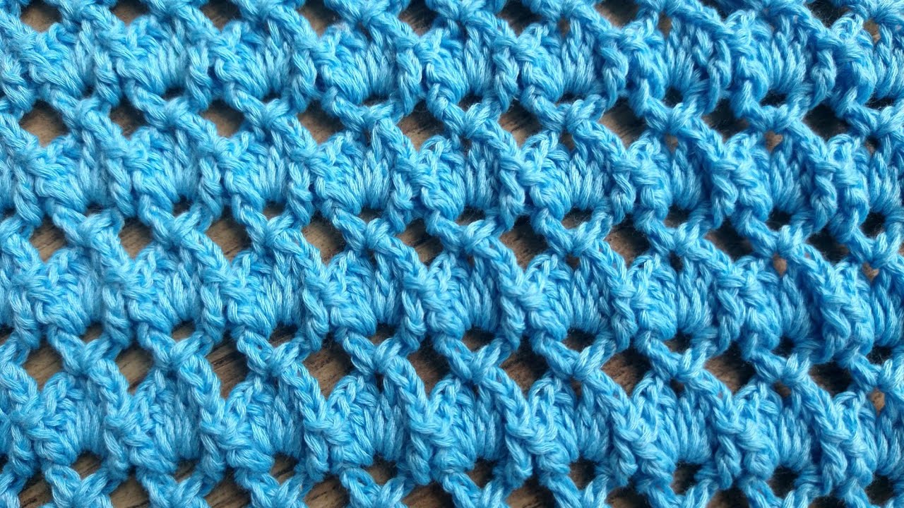 Crochet Pattern | Crochet Stitches for shawls ,scarf, vests,cardigan | Just two rows repeat.