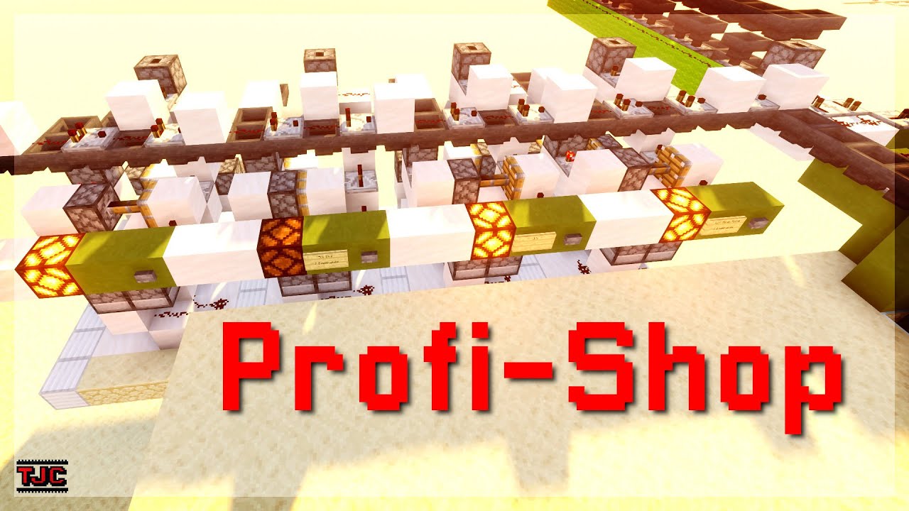 Minecraft PROFI Redstone Shop mit Kasse | x für x | Tutorial