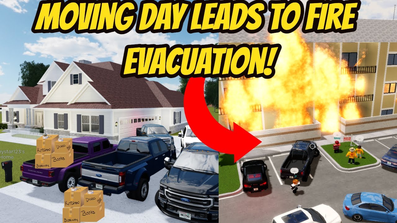 Greenville, Wisc Roblox l Family Moving to Pembroke *FIRE EVACUATION* Rp