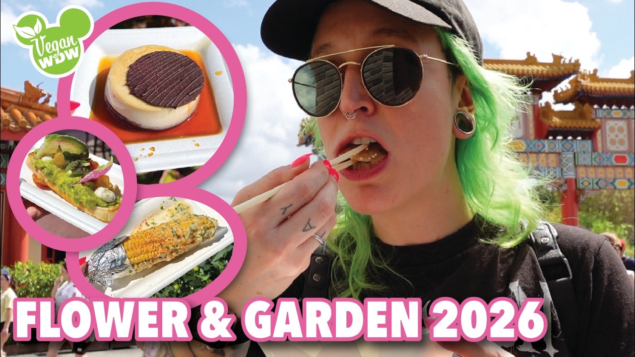 Веганские блюда на Международном фестивале цветов и садов EPCOT 2026