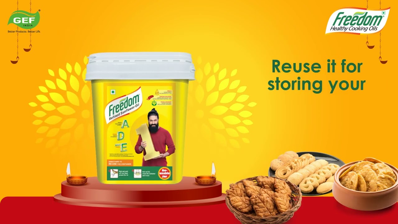 10L Multi-Use jar Freedom Sunflower Refined Oil