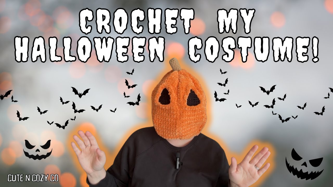 Crochet My Halloween Costume! 🎃 Halloween Crochet & Chat | Cute n Cozy Vlog