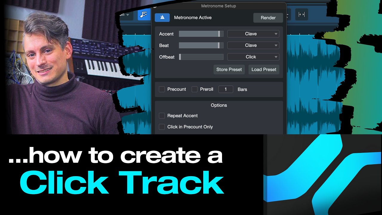 Как создать и обработать клик-трек в Studio One | PreSonus