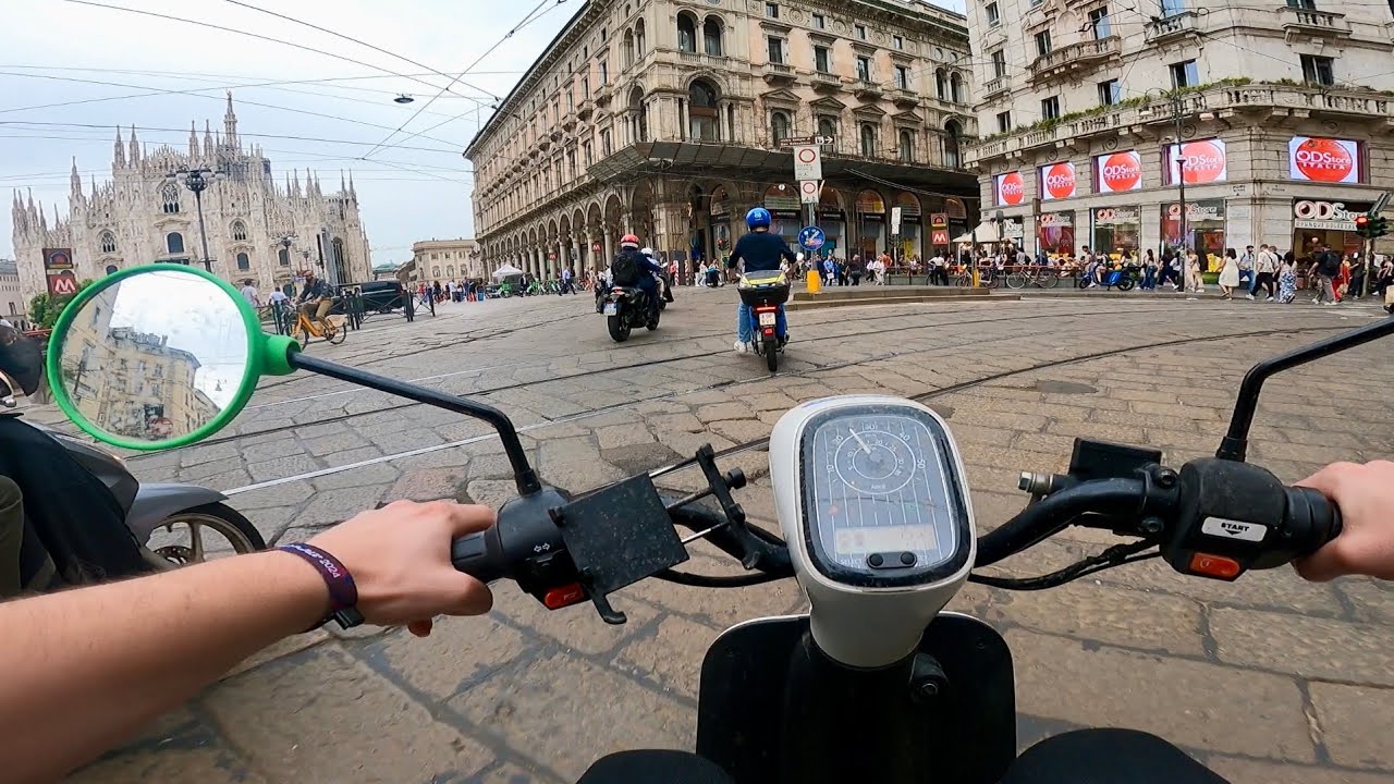 POV Scooter Driving in Milan | Best way to explore the city!