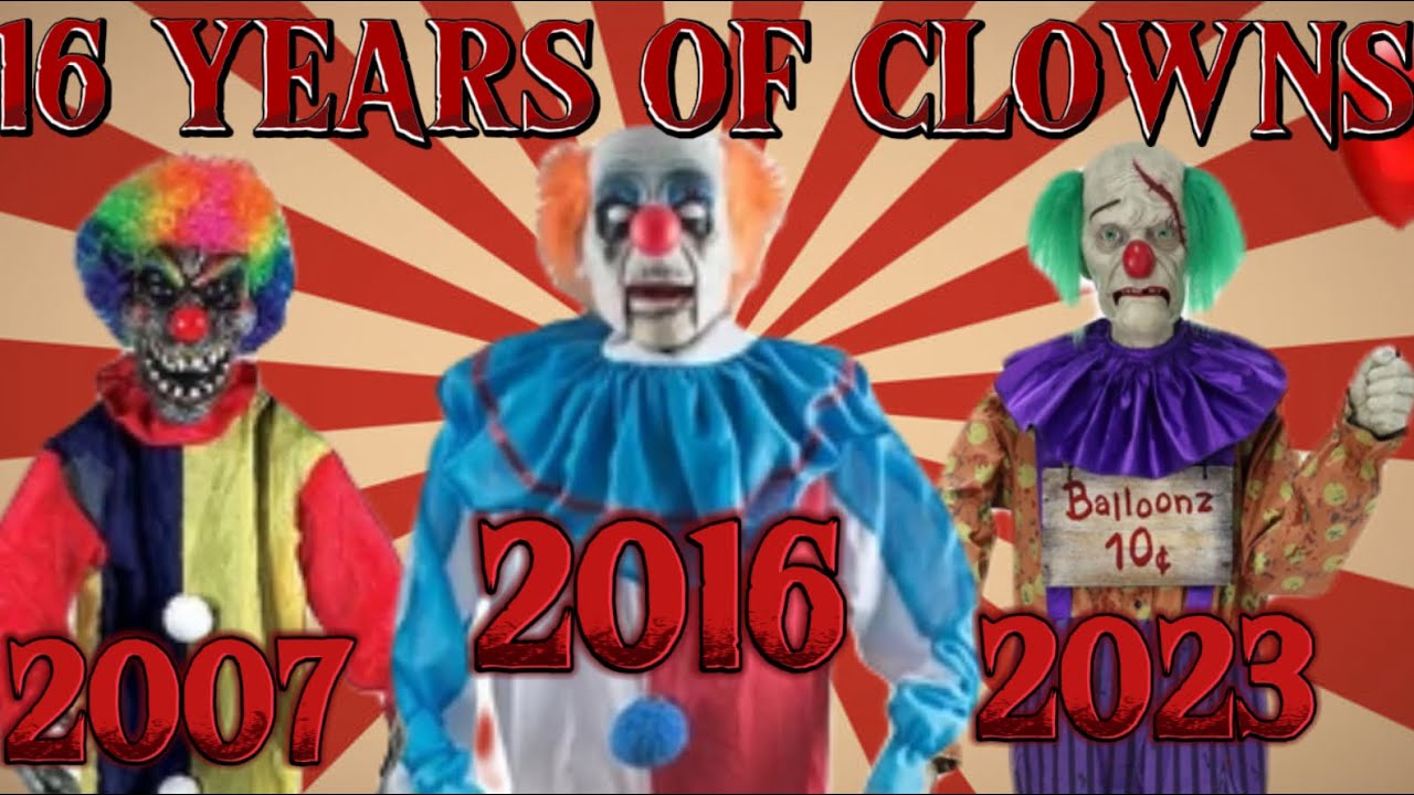 Every Spirit Halloween Clown Animatronic 2007-2023