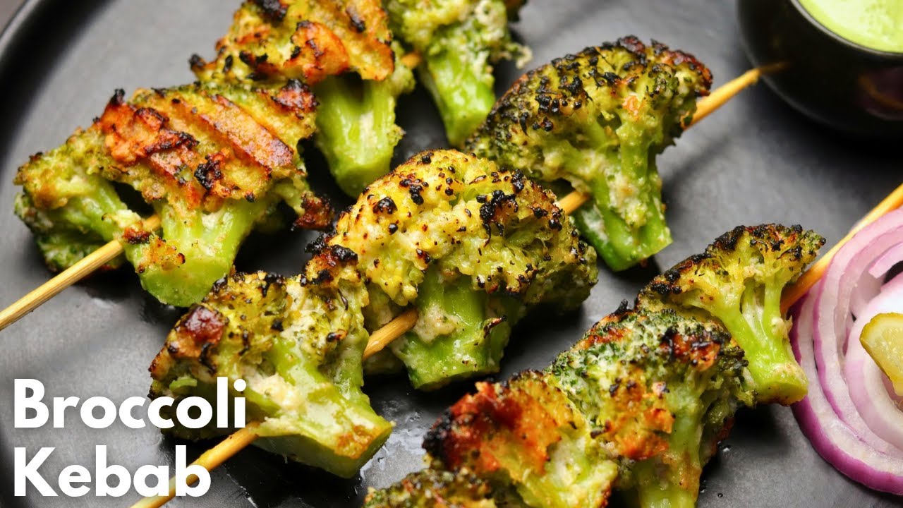 Malai Broccoli Kebab | Healthy Broccoli Kebab recipe 🥦 | Yum Eats