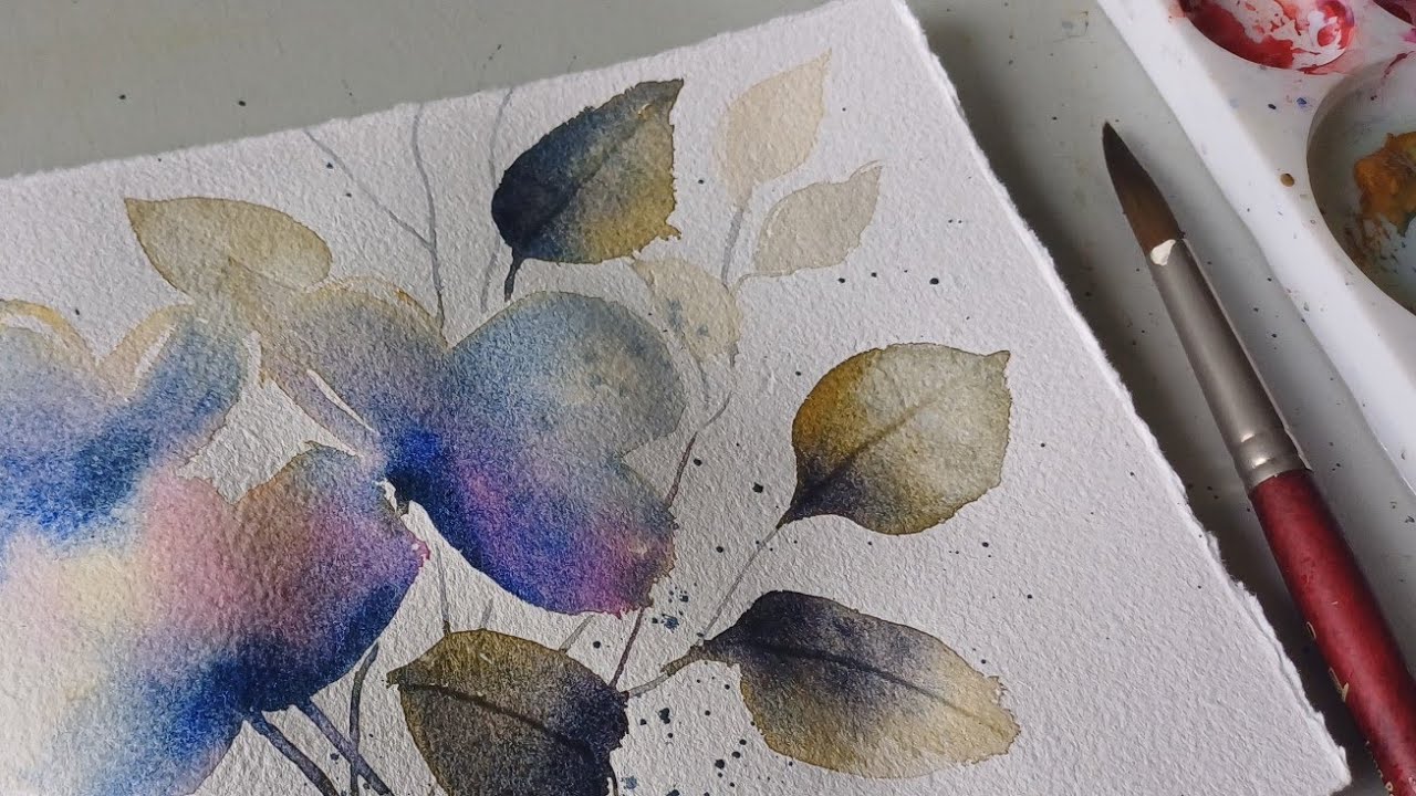 30 Days watercolor challenge: Day 25/Real time video 