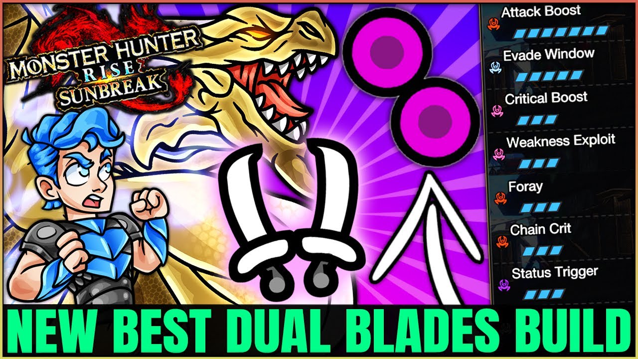 New Best Dual Blades Build - MASSIVE Damage & INFINITE Poison - Monster Hunter Rise Sunbreak!