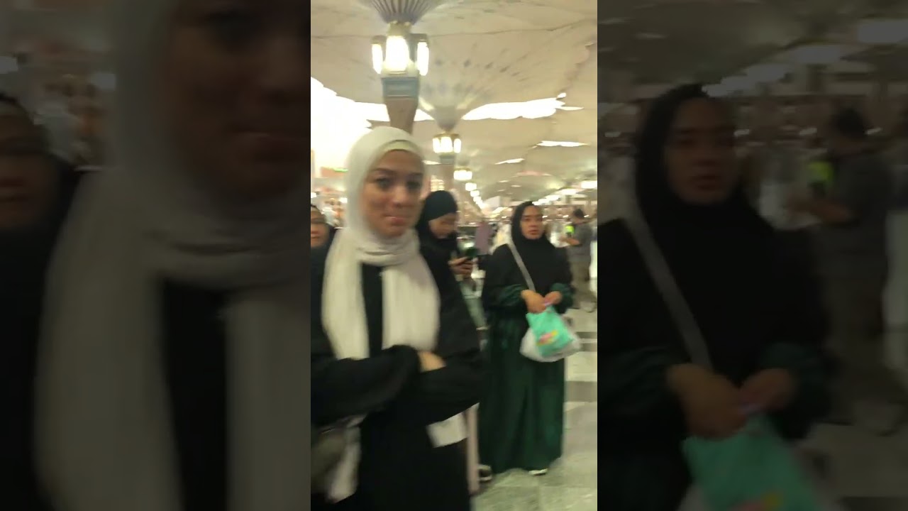 من الروضة الشريفة بعد صلاة الفجر مشاءالله الله ابارك حتى الفندق  روعة 