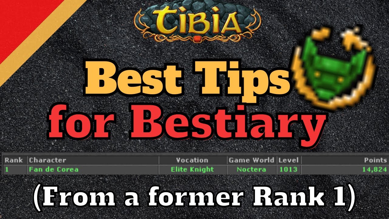 My Secrets for doing Bestiary [Tibia Tips]