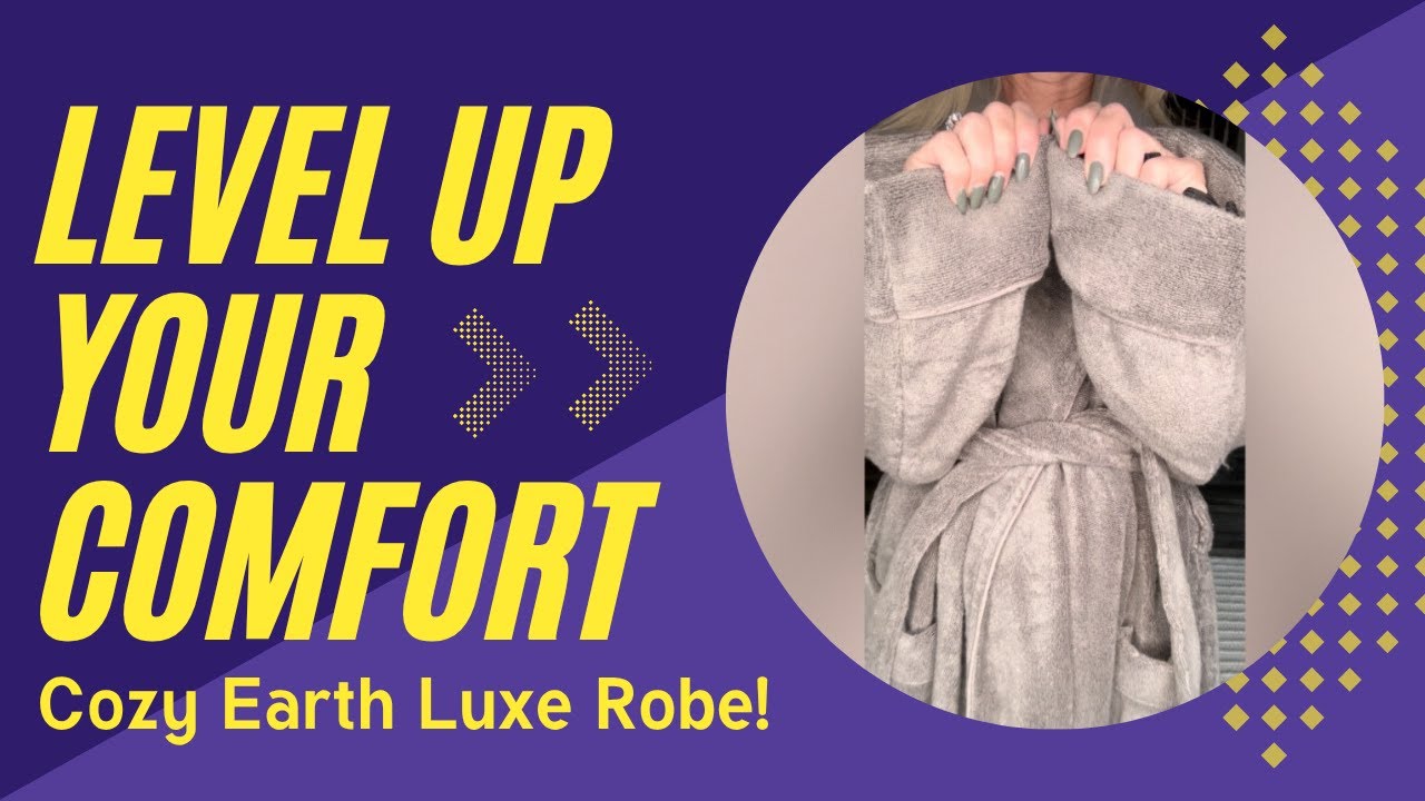 Cozy Earth Luxe Bath Robe 🖤 Plush, Soft & Perfect for Everyday Comfort!