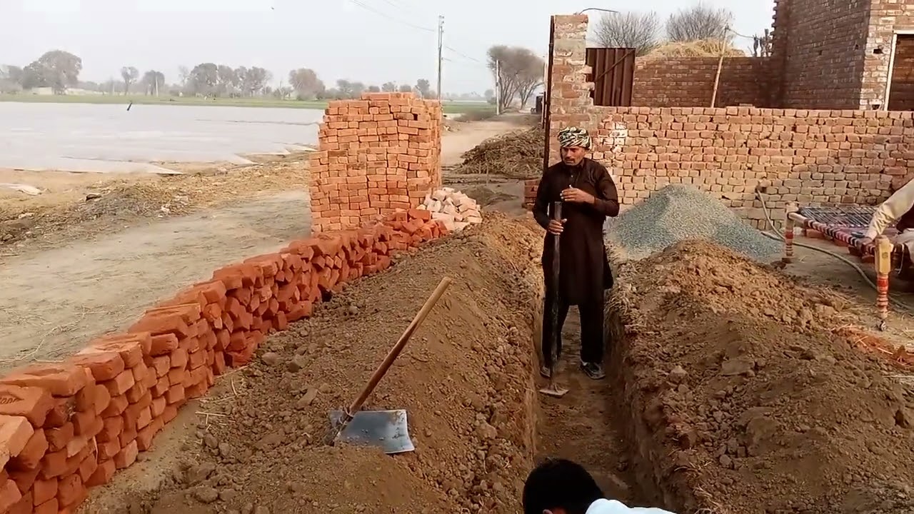 فرنٹ والی دیوار انشاءاللہ تعالی شروع