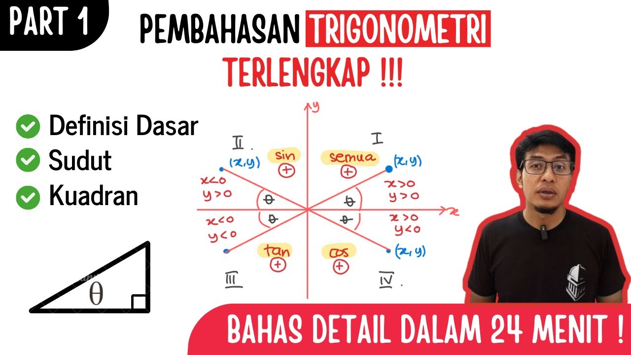 TRIGONOMETRI PART 1: DEFINISI, SUDUT, KUADRAN