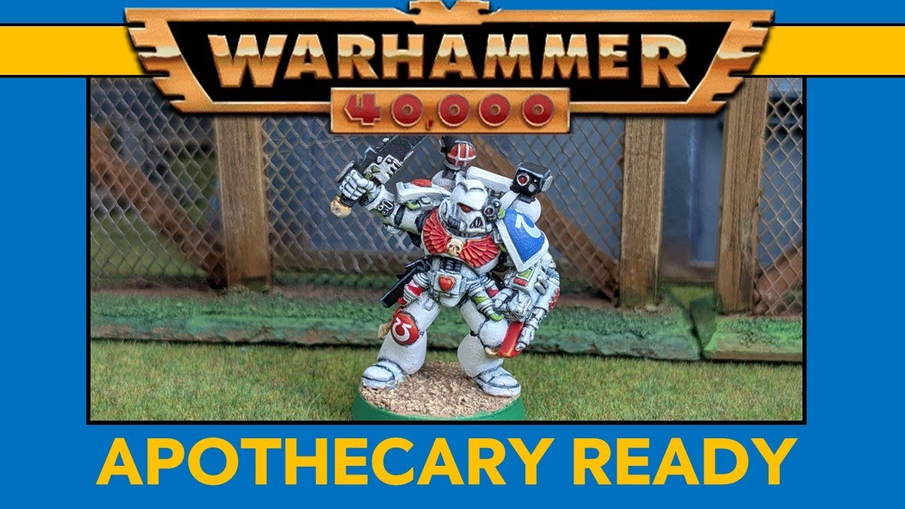 Space Marine Apothecary - painting and brief model history | Warhammer 40k 2nd edition